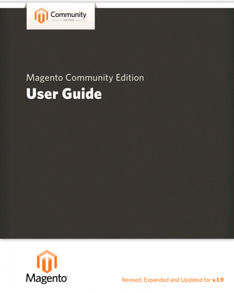 Frontpage of Magento 1 User Guide